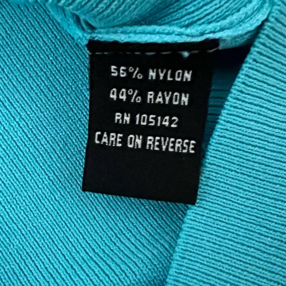 Turquoise Rib Knit Sweater by VENINI SZ M NWOT - Picture 6 of 9